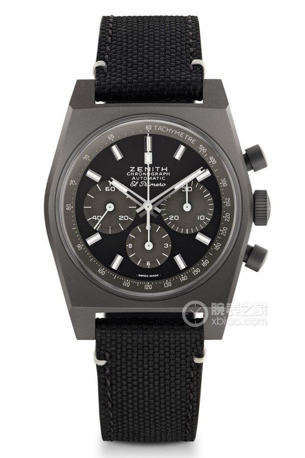 Zenith flagship 97.T384.4061/21.C822 Automated machinery, micro-blasted titanium metal, 37mm