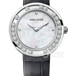 Lake Elebaikal 6601A1 Quartz, stainless steel, inlaid with Swarovski crystals, 36mm - Image 1