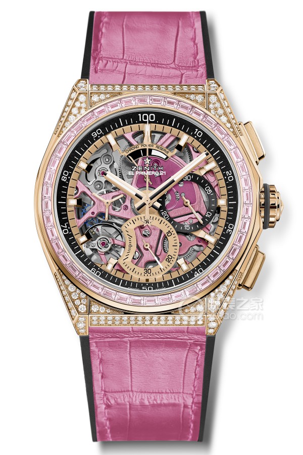 Zenith Peak 22.9004.9004/73.R598 Automatic mechanical movement, 18k rose gold, case set with 288