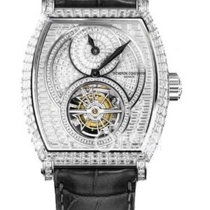 Vacheron Constantin Malta 30682/000G-9477 Manual mechanism, 18k white gold set with diamonds, 39.6 x 49.5 mm - Image 1
