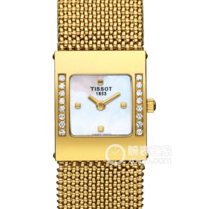 Tissot Fashion T74.3.308.71 Quartz, 18k gold set with diamonds, 22.6mm - Image 1