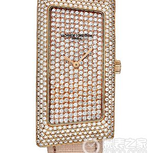 Vacheron Constantin 197225510/000R-9184 Quartz, 18k rose gold set with diamonds, 22.8 x 46.9 mm - Image 1