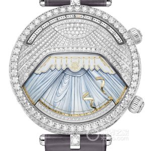 Van Cleef & Arpels Poetic Complications VCAR090400 Manual mechanism, 18k white gold set with diamonds, 44.5mm - Image 1