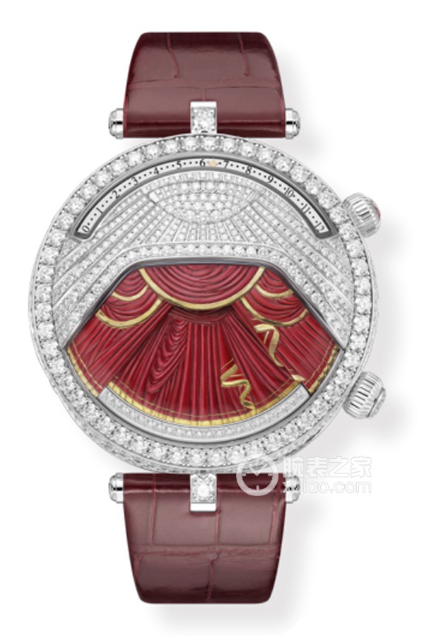 Van Cleef & Arpels Poetic Complications VCAR090600 Manual mechanism, 18k white gold set with diamonds, 44.5mm