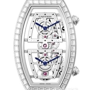 Cartier barrel-shaped HPI01291 Manual mechanical movement, 18k white gold, 52.4 x 29.8mm - Image 1