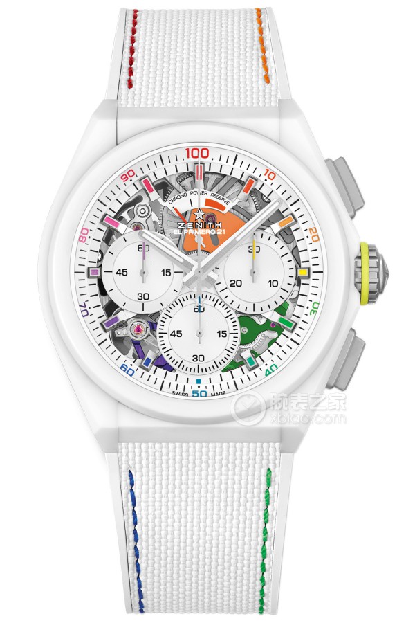 Zenith Peak 49.9010.9004/01.R947 Automatic machinery, white matte ceramic, 44mm