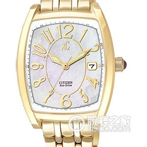 Citizen XCEW0863-51D Photodynamic, gold-plated stainless steel, 31×28mm