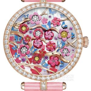 Van Cleef & Arpels Poetic Complications VCARPBJM00 Automatic mechanical, rose gold with diamonds, 38mm - Image 1
