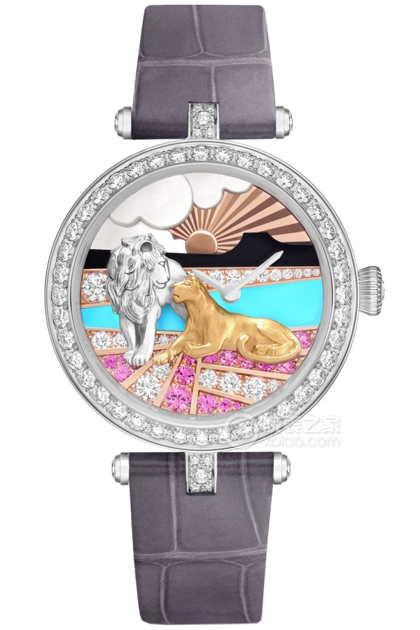 Van Cleef & Arpels Extraordinary Dial VCARPBKA00 Manual mechanical, 18k white gold with diamonds, 33mm