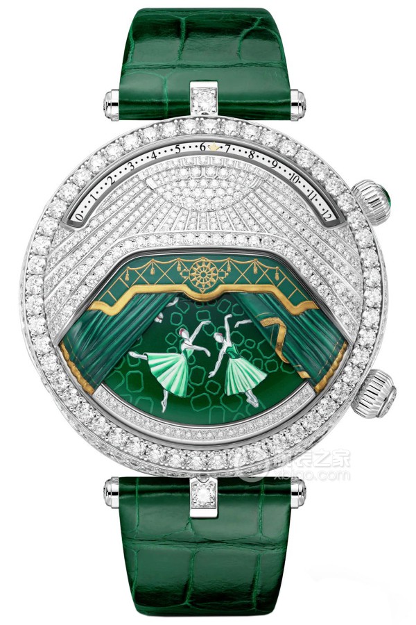 Van Cleef & Arpels Poetic Complications VCARO90500 Manual mechanism, white gold set with round diamonds, 44mm