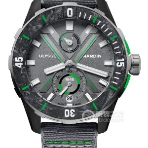 Ulysse Nardin Diver 1183-170LE-1A-TOR/0A Automatic mechanical movement, stainless steel, case sides made of 40% Carbonium® carbocation material and 60% Nylo® polyamide material, 44mm. - Image 1