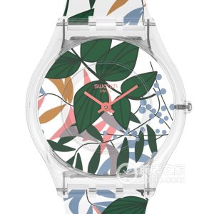 Swatch SKINSS08K111 Quartz, transparent polished bio-derived plastic, 34mm - Image 1