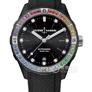 Ulysse Nardin Diver 8163-182B1LE-2A-RAIN/3A Automatic machinery, black stainless steel, 39mm - Image 1