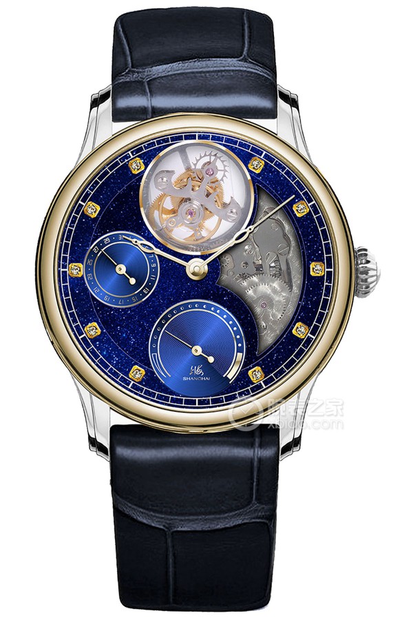 Shanghai Watch Fuxing 22AT-O-F03C-AVBL-GD Manual mechanical parts, 316L stainless steel, 42mm