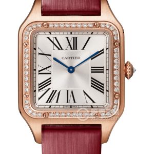 Cartier Santos WJSA0018 (Red Ribbon) Quartz, 18k rose gold, 43.5*31.4mm - Image 1