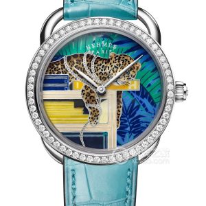 Hermès ARCEAUArceau Les Léopards Automatic machinery, 34mm - Image 1