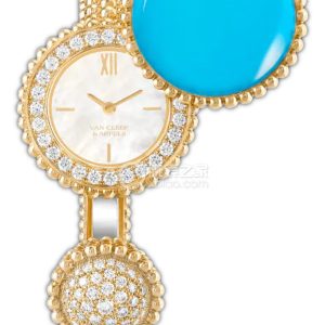 Van Cleef & Arpels PERLEEVCARPBEL00 Quartz, 18K gold, 25mm - Image 1