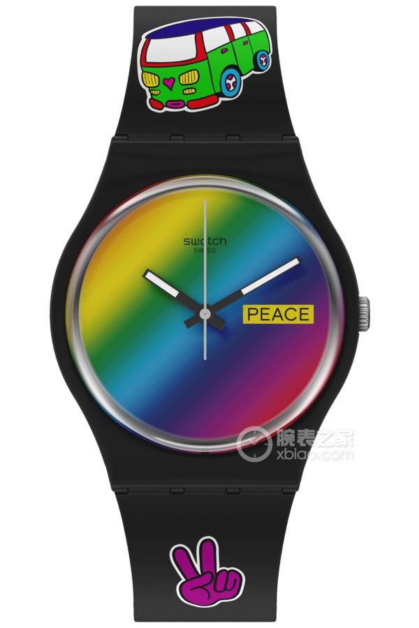 Swatch SO31B101 Quartz, innovative plant ceramics, 34mm