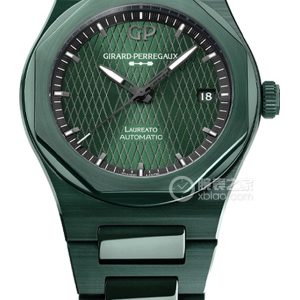 GP Girard-Perregaux Laureate 81005-32-3080-1CX Automatic machinery, green ceramics, 38mm - Image 1
