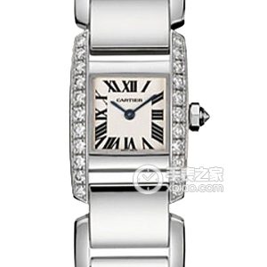 Cartier Tank WE70039H Quartz, 18k white gold set with diamonds, 20mm - Image 1