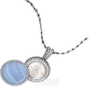 Van Cleef & Arpels PERLEEVCARPBMZ00 Quartz, 18k white gold, blue chalcedony - Image 1