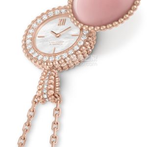 Van Cleef & Arpels PERLEEVCARPBN100 Quartz, 18k rose gold, pink quartz, 25mm - Image 1