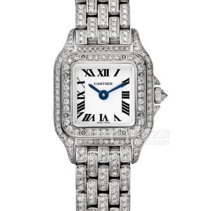 Cartier Panthère Jeanwellery Watcheshipi 01641 Quartz, 18k rhodium-plated white gold, set with 599 round brilliant-cut diamonds (total weight 3.25 x 20 mm) - Image 1
