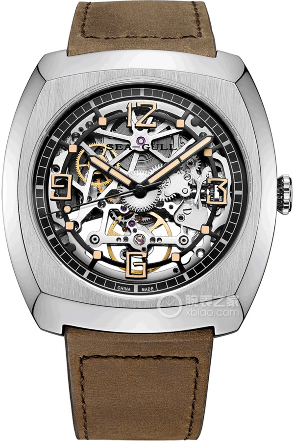 Seagull Street Fighter series 849.27.6094K Machinery, Precision Steel, 44*46mm