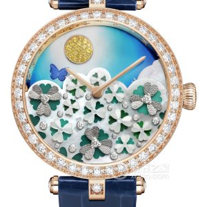 Van Cleef & Arpels Poetic Complications VCARPBKD00 Manual mechanical, 18K rose gold with diamonds, 33mm - Image 1